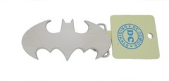 Batman belt buckle Halloween Costume DIE CUT SILVER CHROME ORIGINAL Comics Men