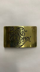 RH03118 VINTAGE 1970s **THE GRAND OLE OPRY** NASHVILLE MUSIC SOLID BRASS BUCKLE