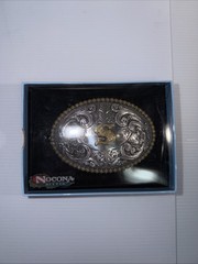 NOCONA OVAL INITIAL BUCKLE S – ACC BUCKLE – 37072-S