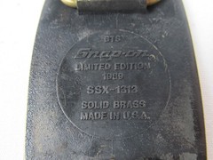1989 Snap-on Tools Solid Brass Box Truck Drivin Proud Belt Buckle BTS SSX-1313