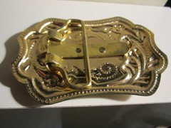 VINTAGE HORSE AND HORSE SHOE THEME BELT BUCKLE – GW-26