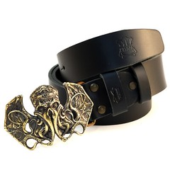 Belt buckle Cthulhu, Cthulhu Myths solid brass belt buckle, Skull belt buckle,