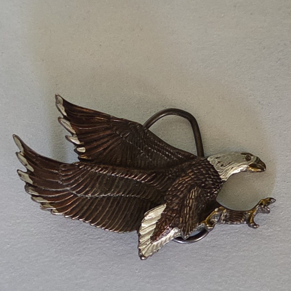 The Great American Buckle Company Chicago Eagle Belt Buckle 1979 Free 🇨🇦 Ship✅