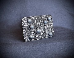 “Dead Planets” Industrial Cosmic Wearable Art Belt Buckle – Darren McNeese
