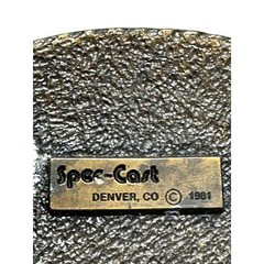 Gorgeous vintage belt buckle Spec Cast Denver Co 1981 GREG