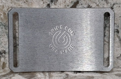 GRIP6 BELT BUCKLE – CLASSIC STYLE – RAW ALUMINIUM – 1.5 INCH WIDE
