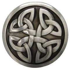 Celtic Knot Round Kilt Belt Buckle