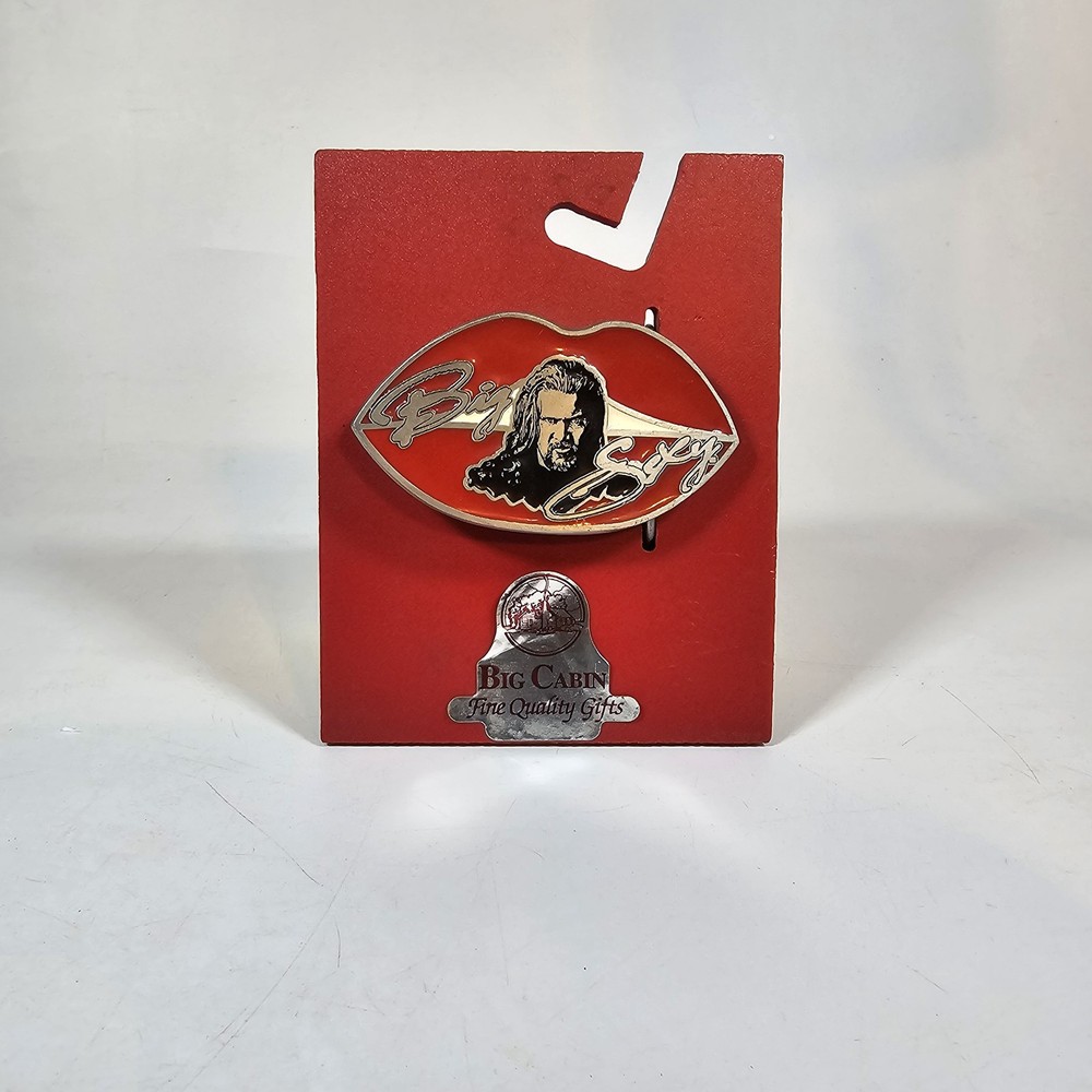 Big Sexy Kevin Nash Wrestling Belt Buckle Red Lips NEW Big Cabin WWE WCW NWO