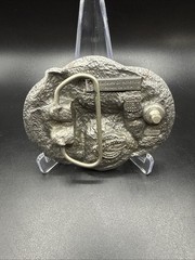 Vintage Buckles Of America Fire Department Maltese Cross Dalmatian Belt Buckle