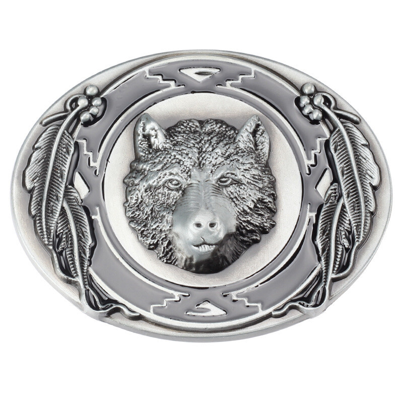 Bear Belt Buckle Western Cowboy Motorcycle Riding Belt Buckle