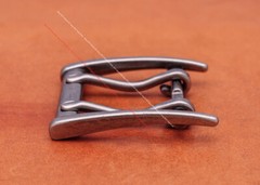 Strong Antique Silver Double Pin Prong Leathercraft Belt Buckle Fits 45mm Strap