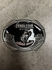 Pendleton Whisky Western Belt Buckle Let&rsquo;er Buck Montana Silversmiths 2020