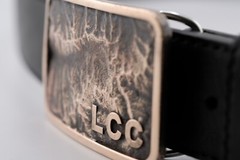 Little Cottonwood Canyon Topographic Belt Buckle | Hand Poured Bronze | 3D Map