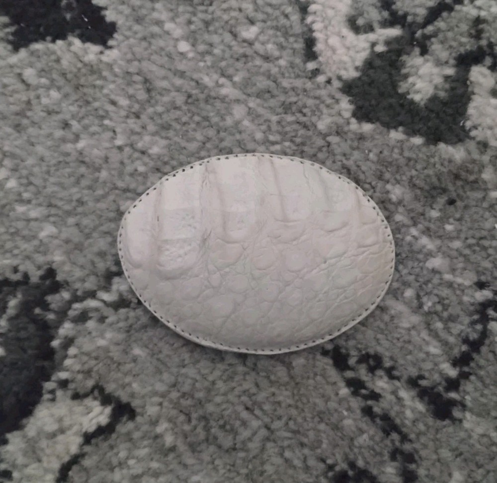 Leather Belt Buckle Mexico (Off White) Unbranded 3 1/2&Prime; X 2 1/2&Prime;