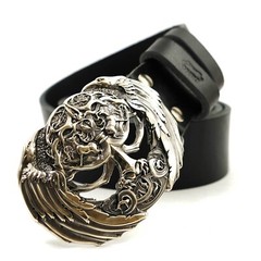 German silver belt buckle Yggdrasil, Norse mythology, Scandinavian tree of life