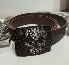 Black Skull Belt Buckle