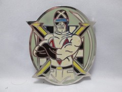 Speed Racer Belt Buckle Racing Theme Enamel 3 in. Oval Cartoon Hero