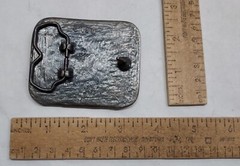END OF THE TRAIL – Native American – belt BUCKLE – numbered – listing #6872