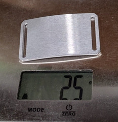 GRIP6 BELT BUCKLE – CLASSIC STYLE – RAW ALUMINIUM – 1.5 INCH WIDE