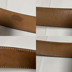GUCCI Pre-Owned Bamboo Men&rsquo;S Leather Belt Black Silver