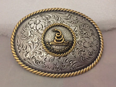 Custom Made « Don&rsquo;t Tread on Me » Patriotic Western Style Buckle