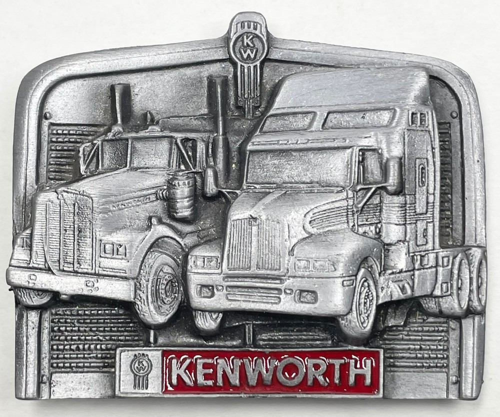 KENWORTH DIESEL TRUCK METAL BELT BUCKLE