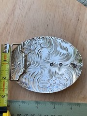 Western Buckle Gold Silver Red Horse Head Cowboy Oval 2 » Hebilla Vaquero