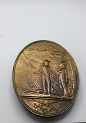 Belt Buckle, Bergamot Brass Work Vintage Peace Belt Buckle, Made In USA