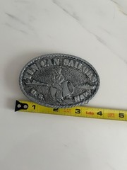 Vintage Pewter Tin Can Sailors U.S. Navy Belt Buckle Robert Baldwin