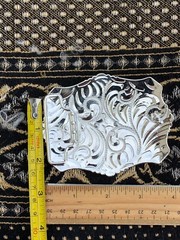 Western Buckle Gold Black Silver Rooster Cowboy 2 »Buckle Hebilla Vaquero Gallo