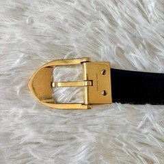 Louis Vuitton Pre-Owned Belt Black Gold Epi