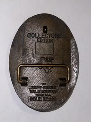 NRA LIFE MEMBER 1985 COLLECTORS EDIT. SOLID BRASS BELT BUCKLE THE NORMAN FOUNDRY