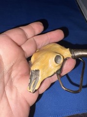 Vintage 1980 Great American Buckle Co Steer Skull Numbered Limited Edition #496