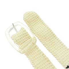 Maison Martin Margiela Clear Buckle Knit Belt Beige M Used