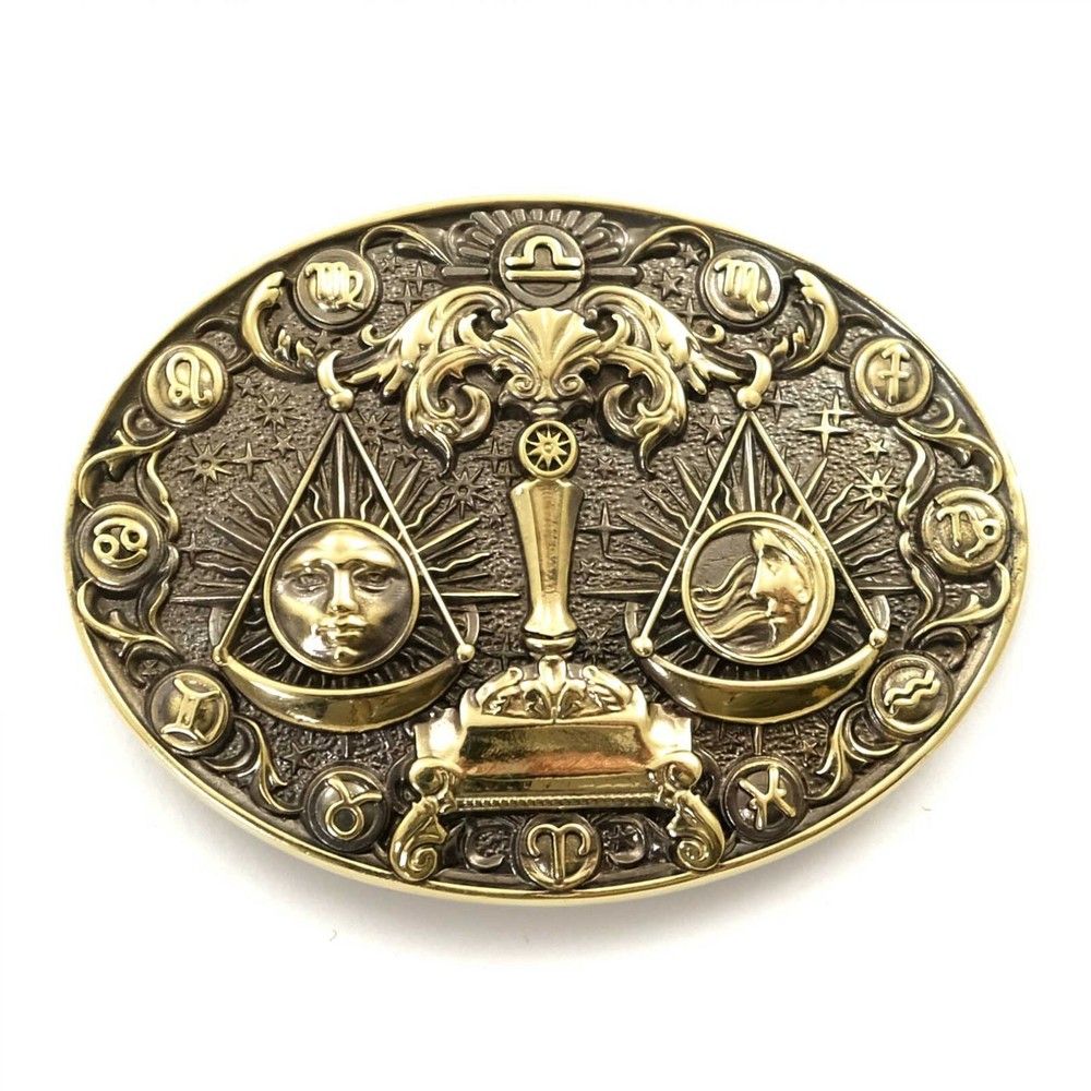 Libra belt buckle, Scales, Horoscope Astrological Zodiac Sign