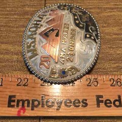Frontier Brand WSAQHA Quarter Horse Trophy Award Belt Buckle