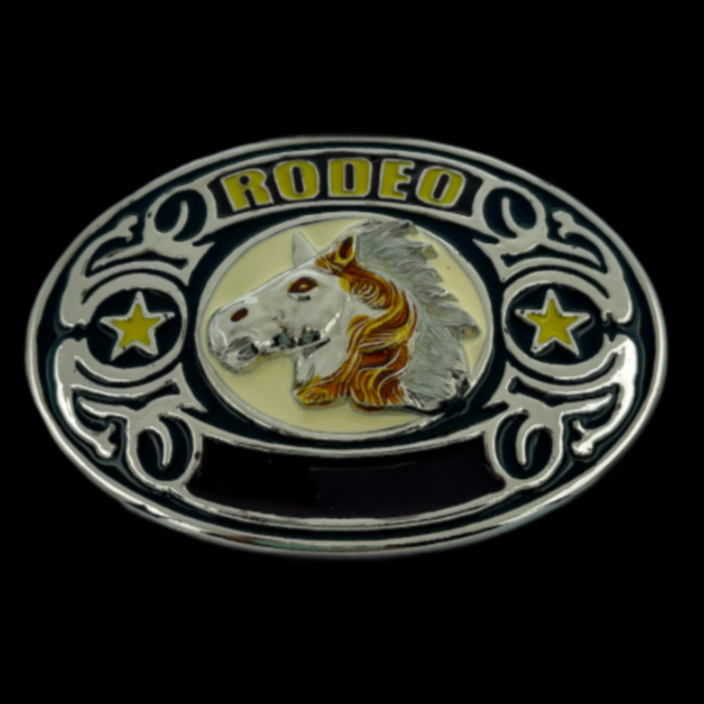 Western Wild Horses Southern Rodeo Cowboys Belt Buckle Boucle de Ceinture