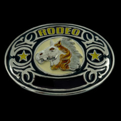 Western Wild Horses Southern Rodeo Cowboys Belt Buckle Boucle de Ceinture