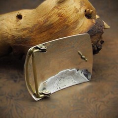 Bear Paw Bear Sterling Silver Intricate Overlay Belt Buckle