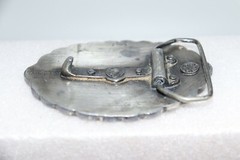 1970&rsquo;s Belt Buckle Oval Mixed Metal 200 Years Ago Liberty Bell