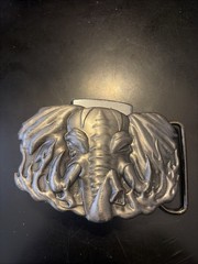 Elephant Lighter Holder Belt Buckle
