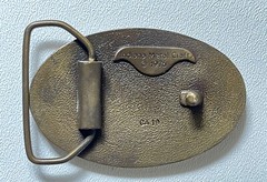 1976 Vintage 1953 Chevy Corvette Indiana Metal Craft Belt Buckle -Z1