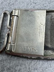 Vintage Westinghouse Belt Buckle 20 Yrs Employee Service Award Sterling Silver