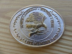 Vintage NAHC Life Member Belt Buckle – North American Hunting Club – Eagle