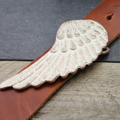 Belt Buckle Wings, Angel Wings Belt Buckle for 4cm Belt, Rose Mother of Pearl