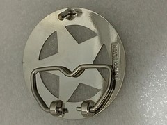 Texas Ranger Badge Belt Buckle (Silver) Slightly Scratched
