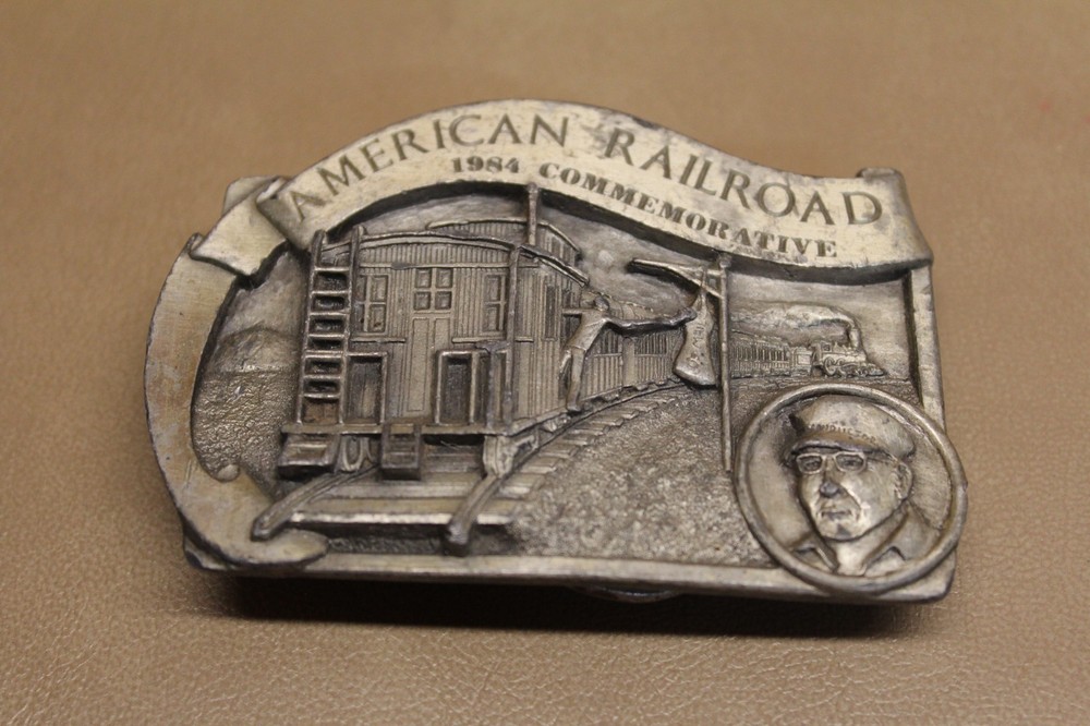 belt buckle 1984 Arroyo Grande Buckle American Railroad Commemorative limited