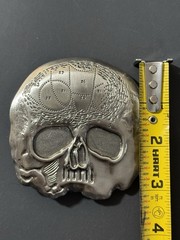 Vintage Black Label Society Skull Head Belt Buckle