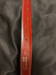GUCCI Pre-Owned Old Gold Buckle Leather Belt