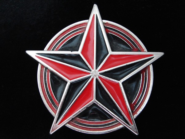 QG23172 REALLY COOL **NAUTICAL STAR IN CIRCLE** FASHION ART BELT BUCKLE